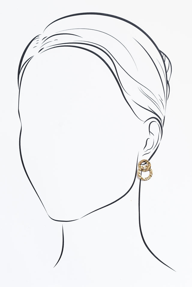 Kieb Gold Plated Drop Earrings image 2