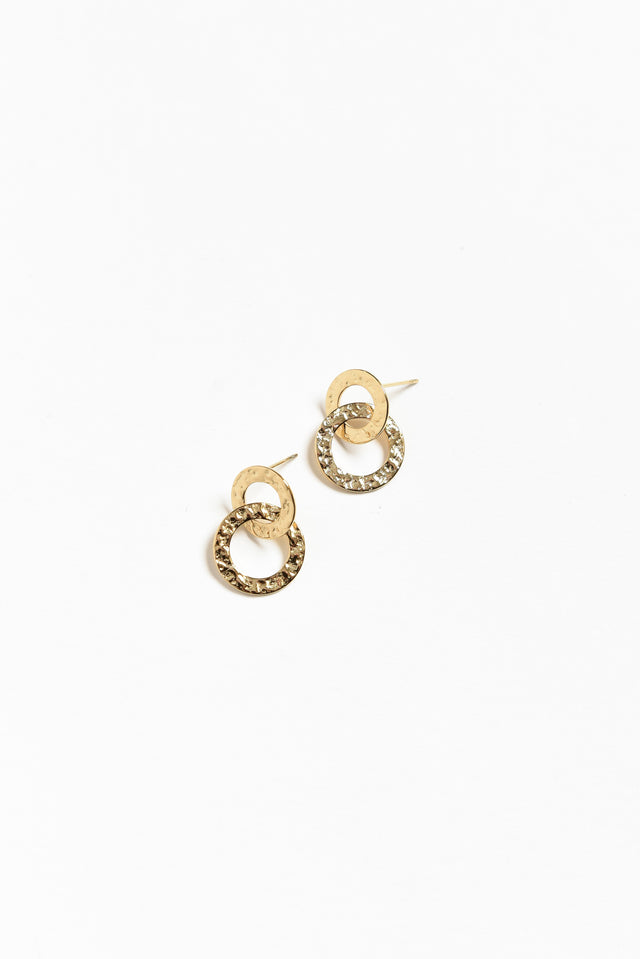 Kieb Gold Plated Drop Earrings image 1