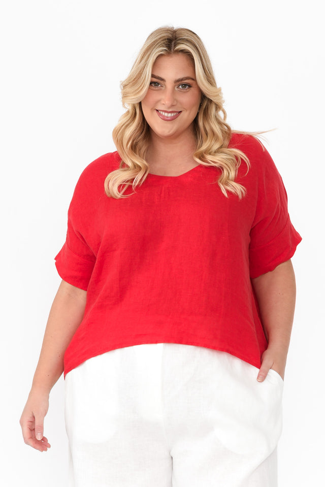 plus-size,curve-tops,plus-size-linen-tops,alt text|model:Caitlin