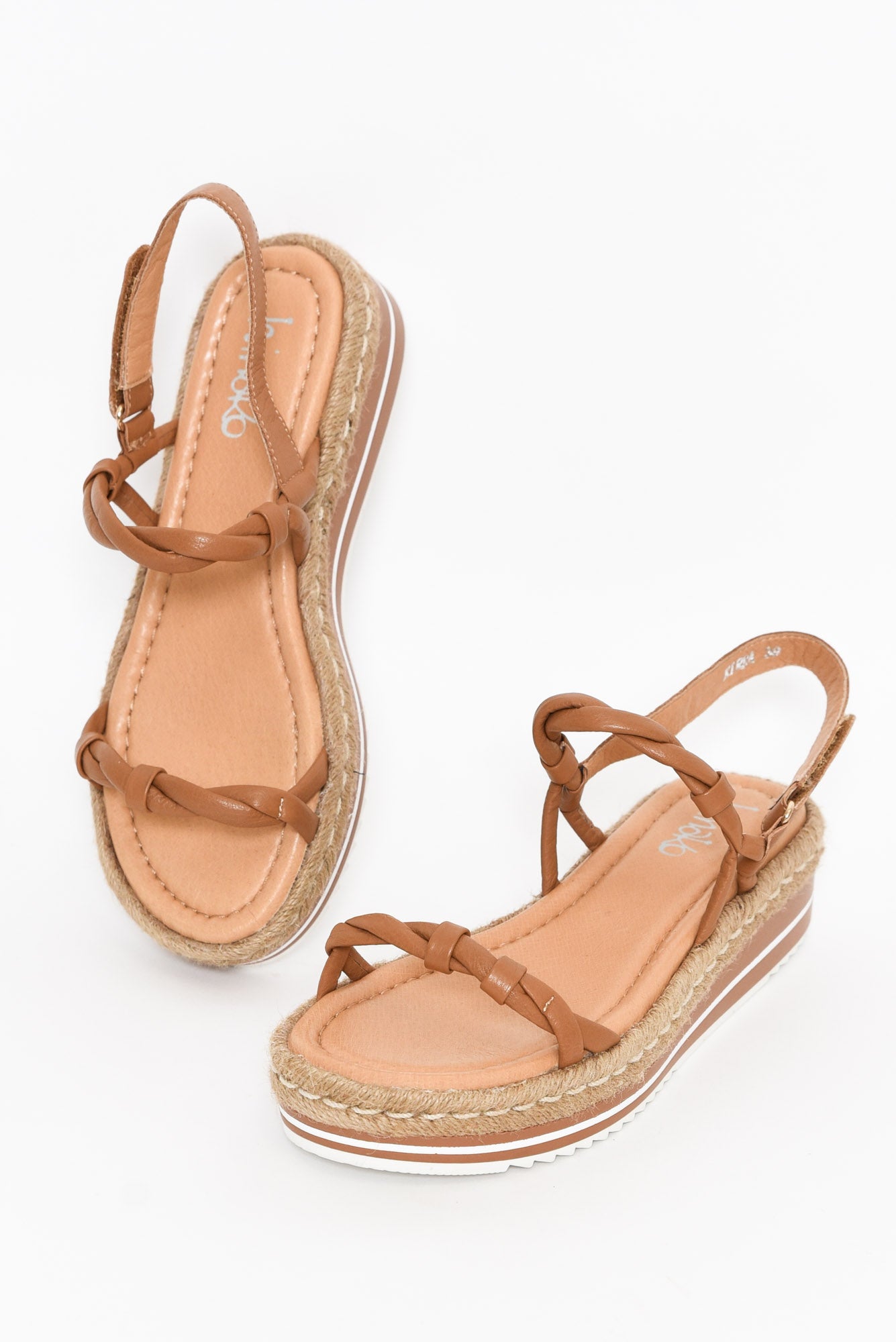 French Connection chunky cork style platform sandals in tan | ASOS