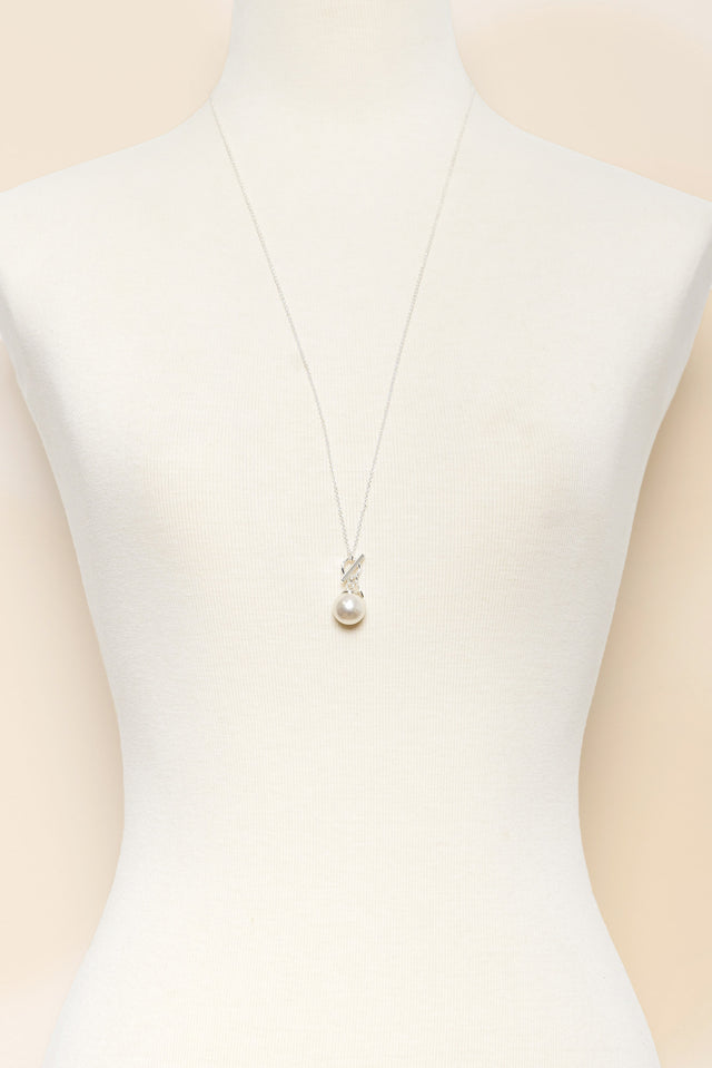 Kora Silver Pearl Necklace