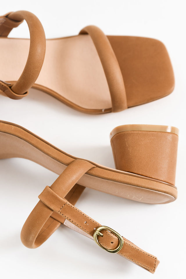 Lacee Tan Leather Heel