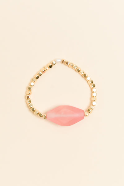 Lana Pink Stone Beaded Bracelet