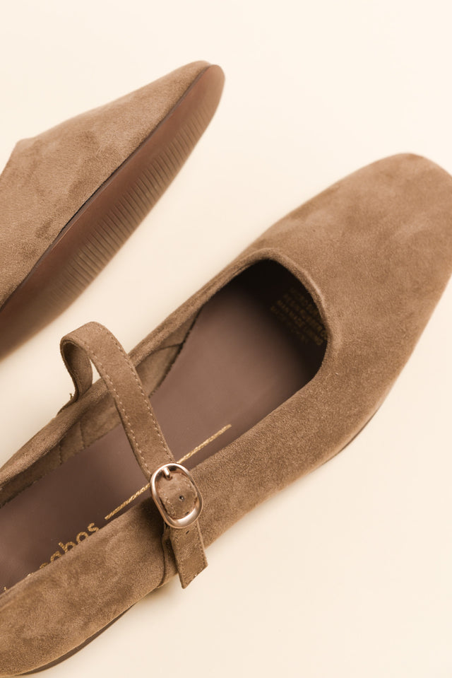 Landara Tan Suede Ballet Flat image 3