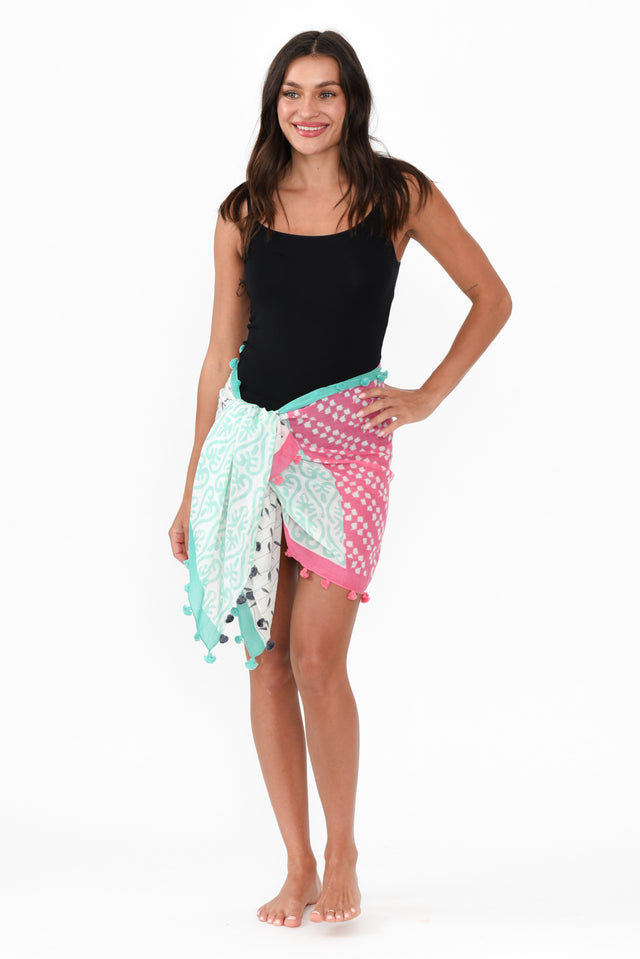 Lavinia Mint Tassel Sarong banner image