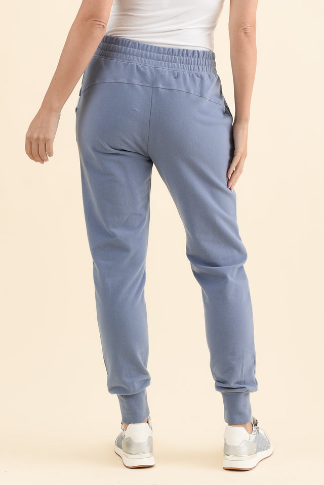 Lazy Days Blue Sweatpants,Brunette model,alt text|model:MJ image 5