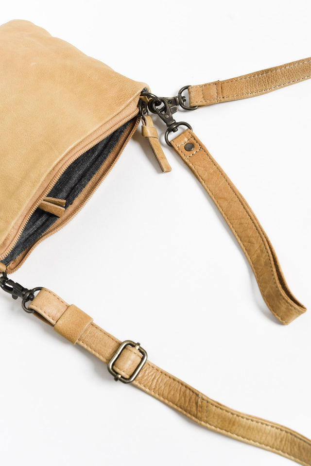 Leena Natural Leather Crossbody Bag