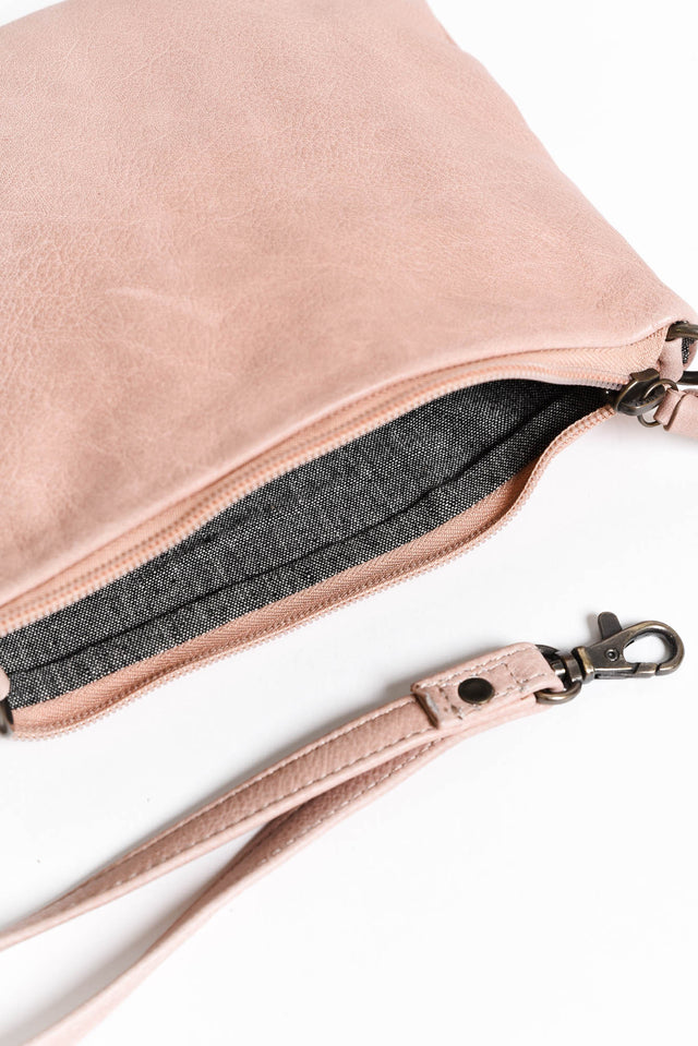 Leena Pink Leather Crossbody Bag