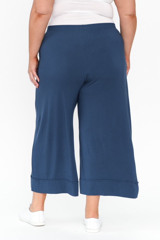 Lena Deep Blue Micro Modal Resort Pants image 14