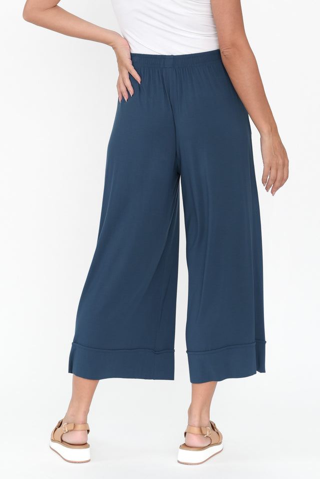 Lena Deep Blue Micro Modal Resort Pants image 6