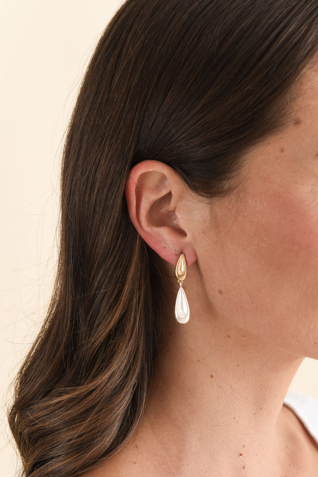 Lenah Gold Teardrop Earrings image 2