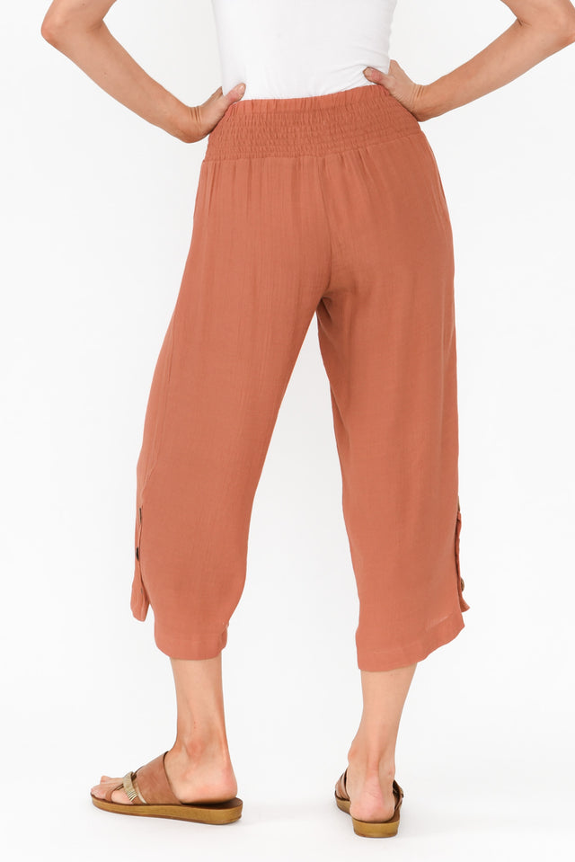 Lettie Rust Button Pants image 6