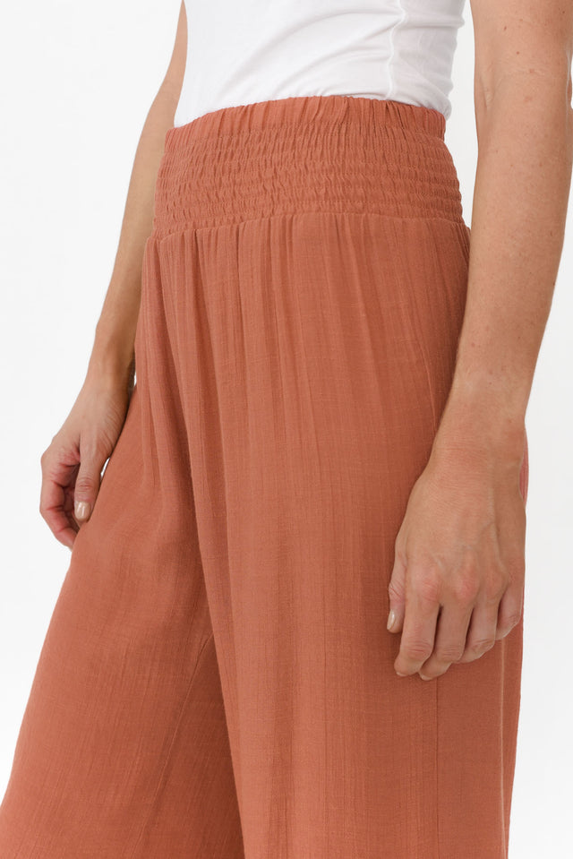 Lettie Rust Button Pants image 6