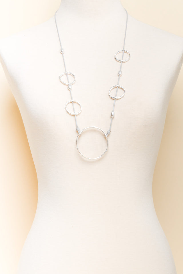 Leveque Silver Circle Necklace