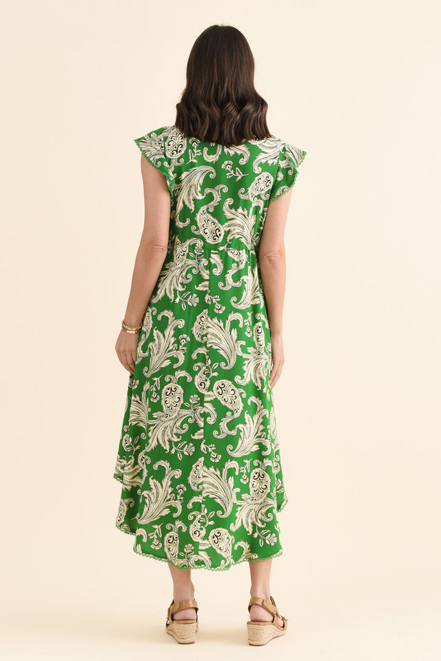Libby Green Foliage Midi Dress image 4