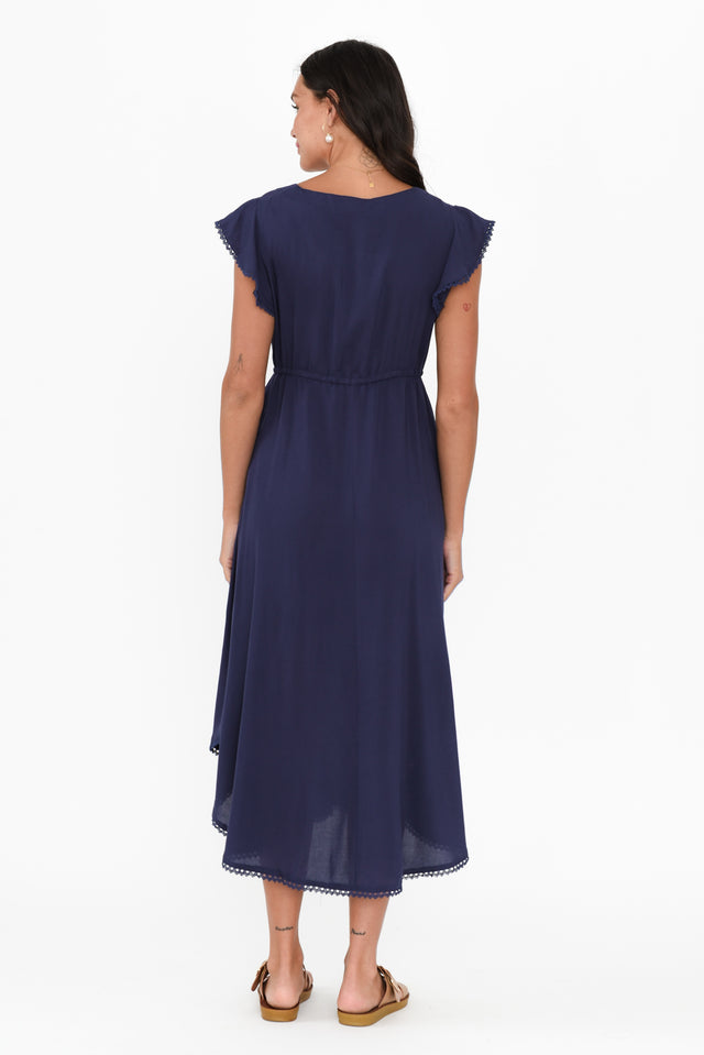 Libby Navy Midi Dress