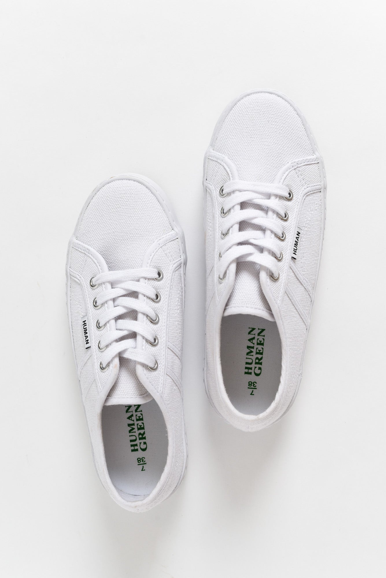 Green canvas sale tennis shoes