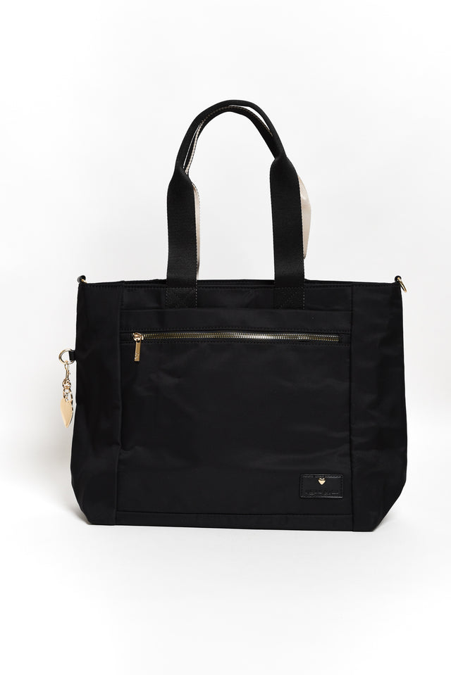 Lily Black Travel Tote Bag