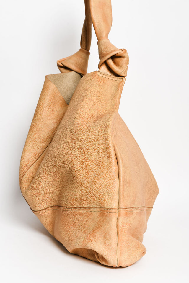 Lina Tan Leather Slouch Shoulder Bag image 2