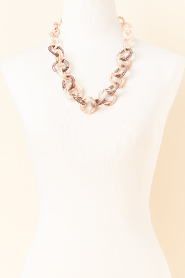 Lionel Natural Marble Link Necklace image 2