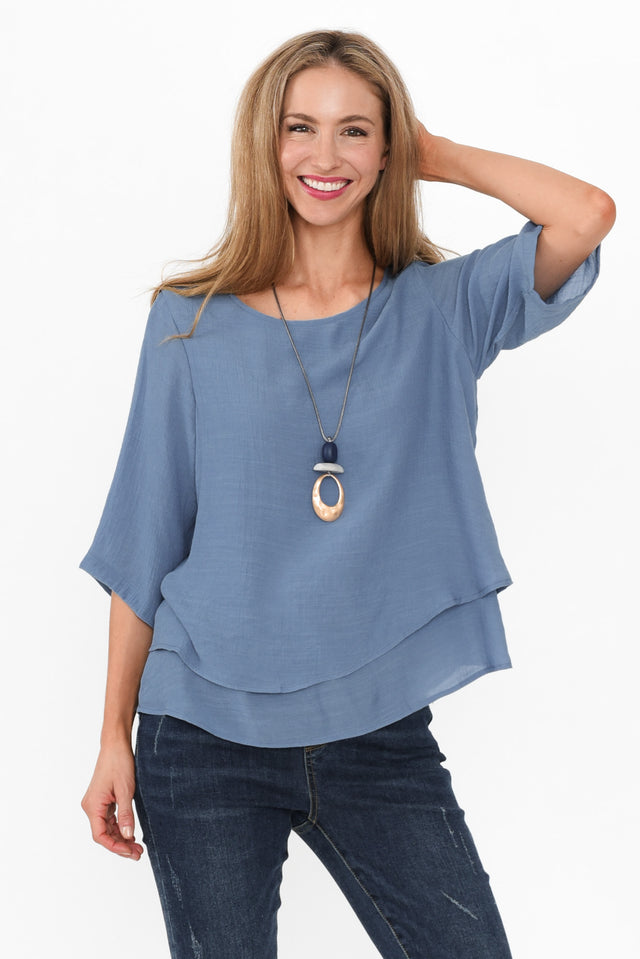 Liora Steel Layered Top