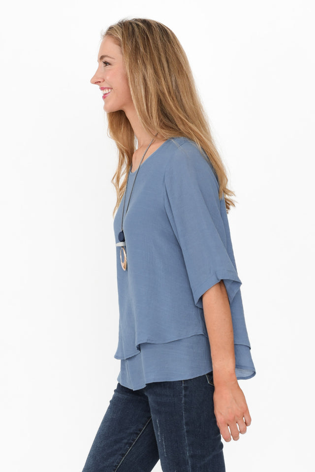 Liora Steel Layered Top