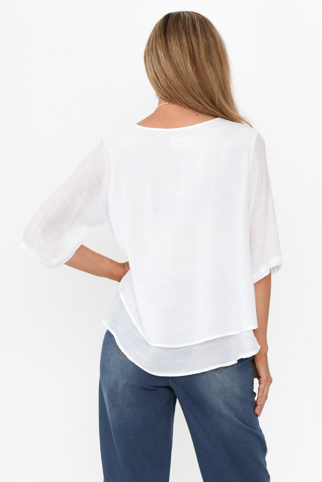 Liora White Layered Top image 5