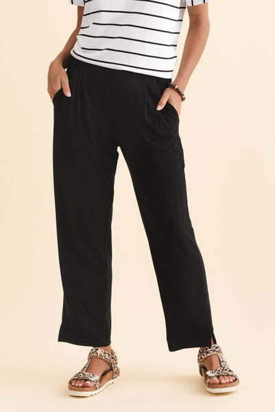 Lopez Black Pocket Pants - Petite - Blue Bungalow AU