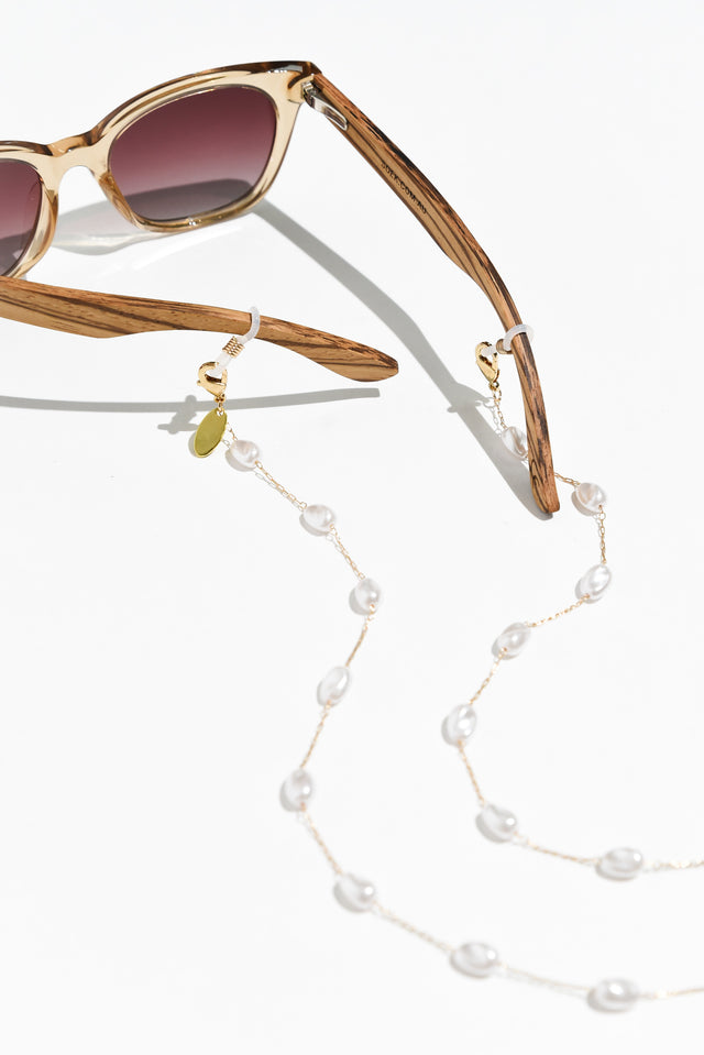 Lulu Gold Pearl Glasses Chain