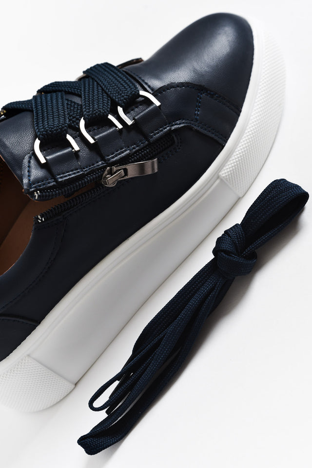 Luxury Navy Leather Sneaker