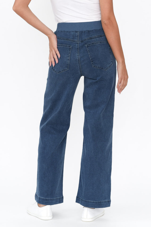 Maddy Blue Wide Leg Jeans image 5