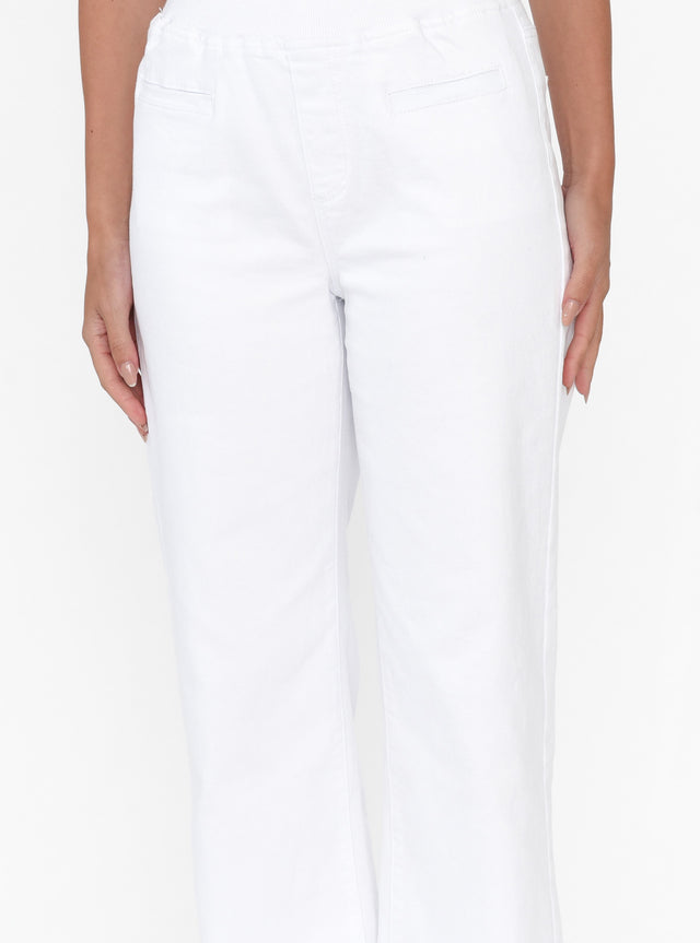 Maddy White Wide Leg Jeans image 6