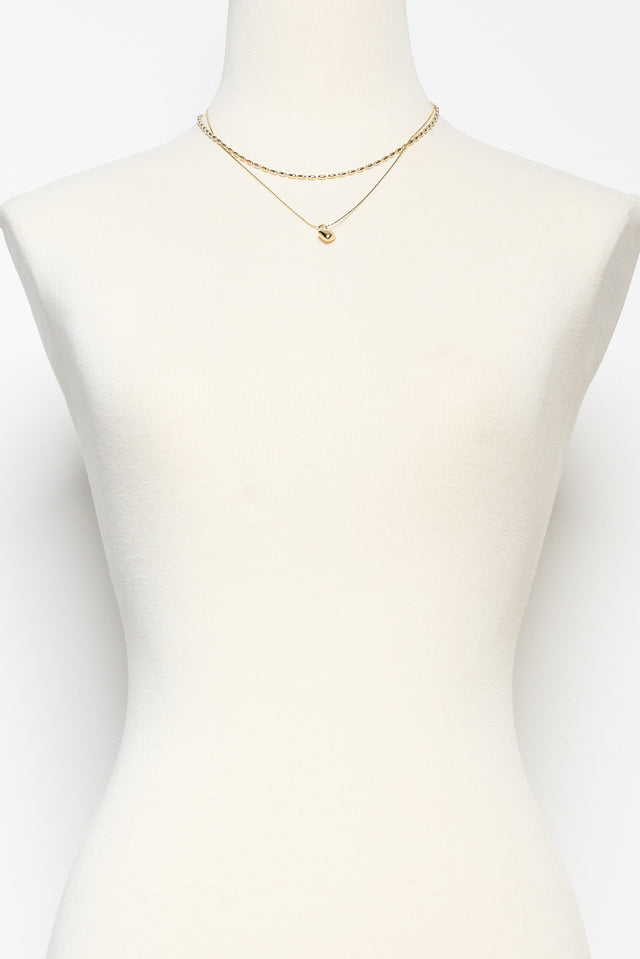 Mags Gold Heart Necklace