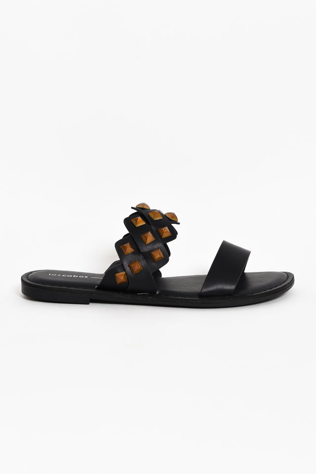 Maila Black Stud Slide image 5