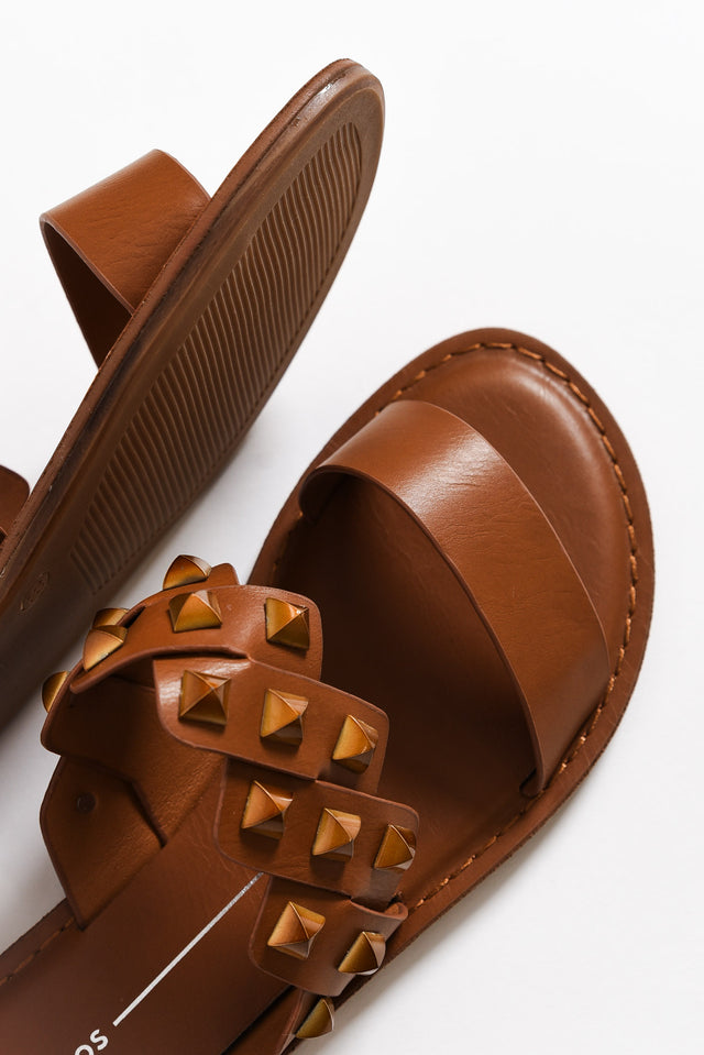 Maila Brandy Stud Slide