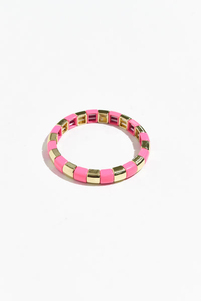Maisey Pink Beaded Bracelet