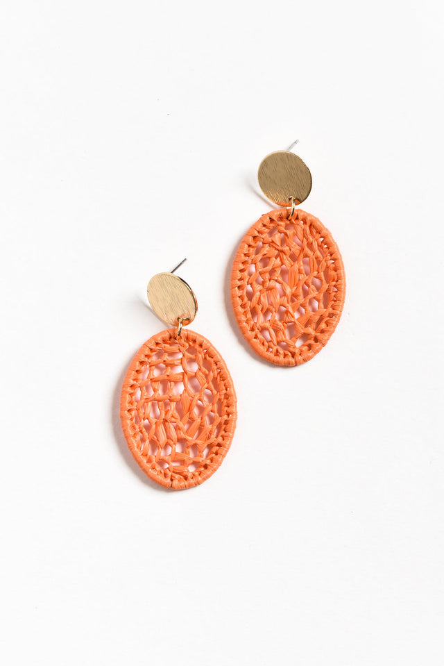 Maja Orange Web Earrings image 1