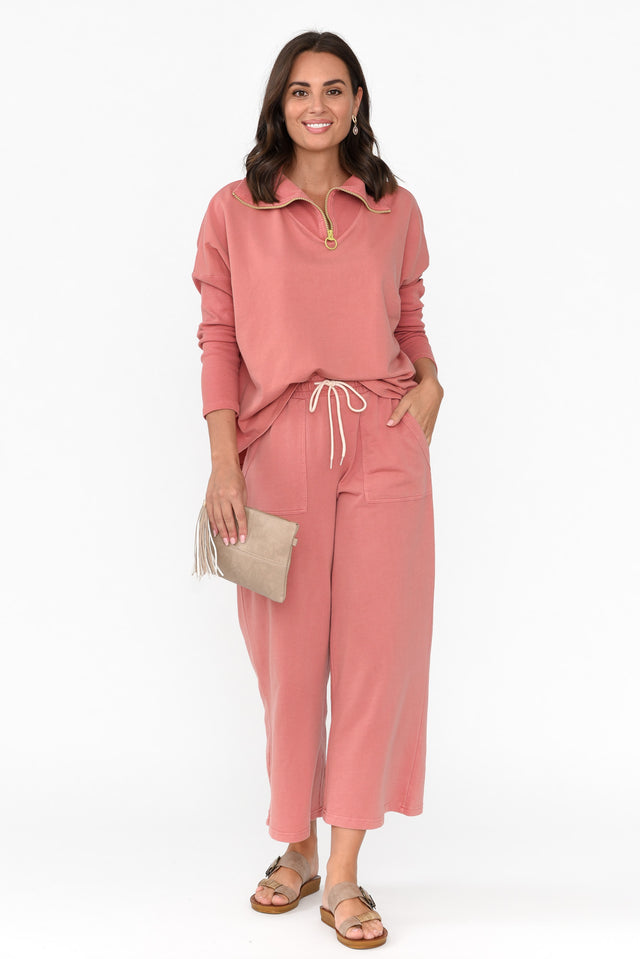 Mariam Blush Relaxed Track Pants image 6
