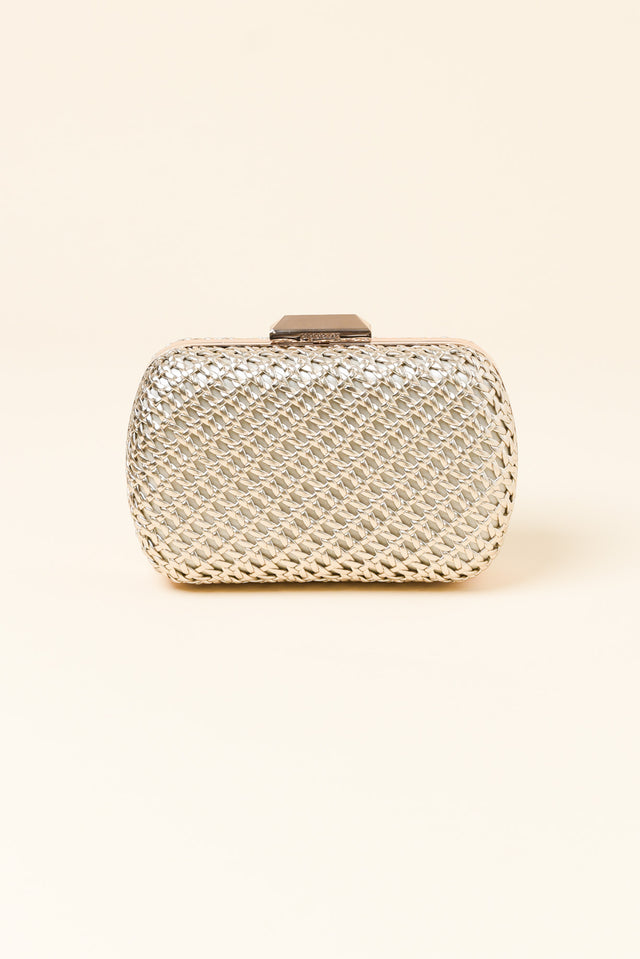 Mali Gold Woven Clutch image 1