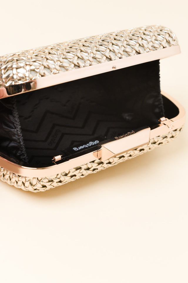 Mali Gold Woven Clutch image 3