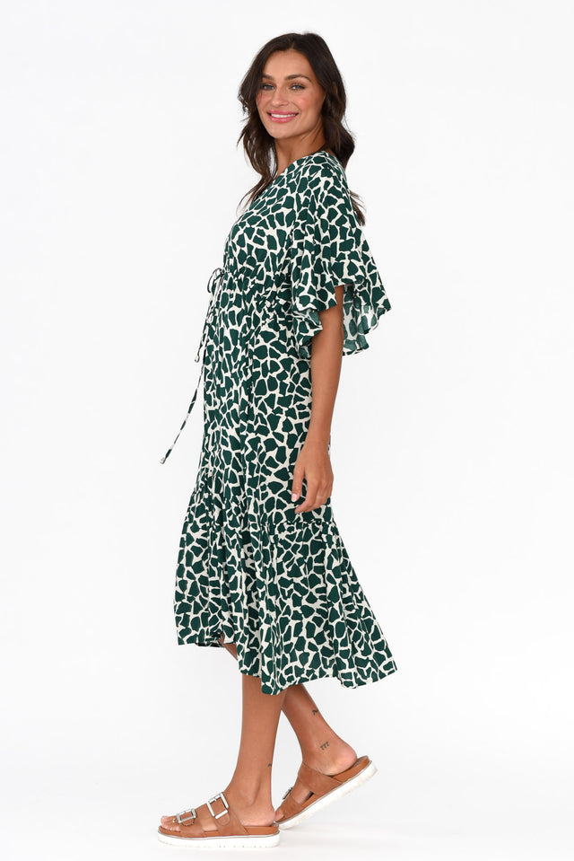 Marianna Emerald Abstract Pocket Dress
