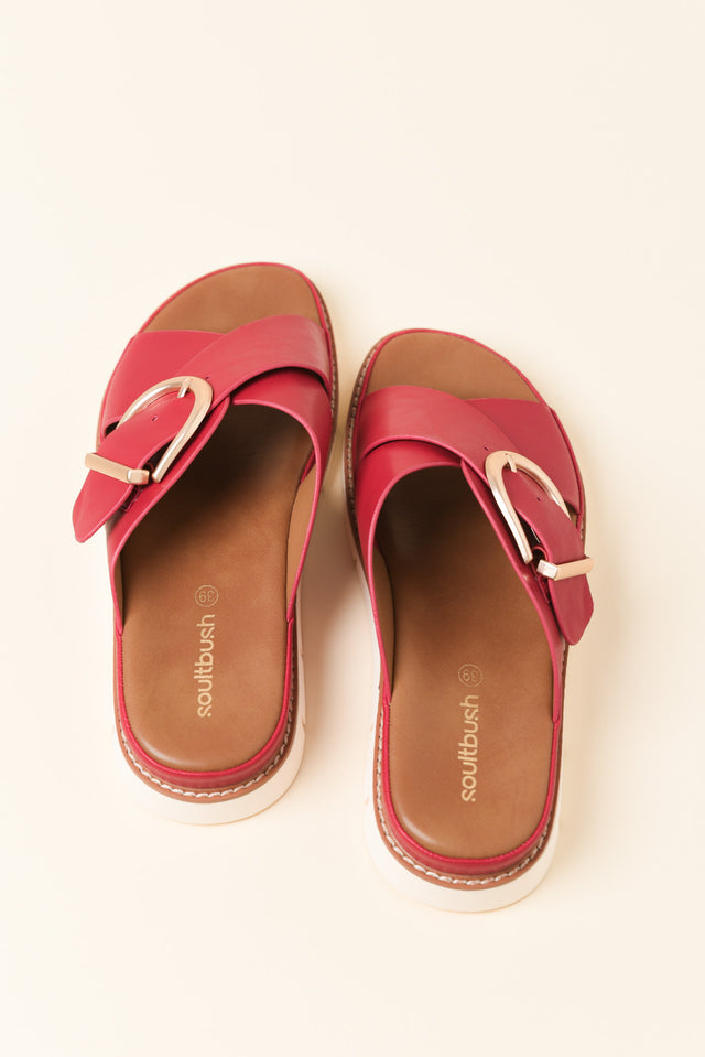 Marley Red Buckle Slide image 4