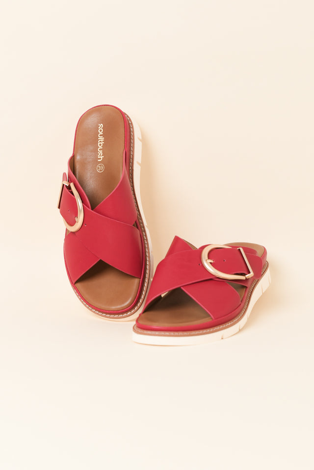 Marley Red Buckle Slide image 2