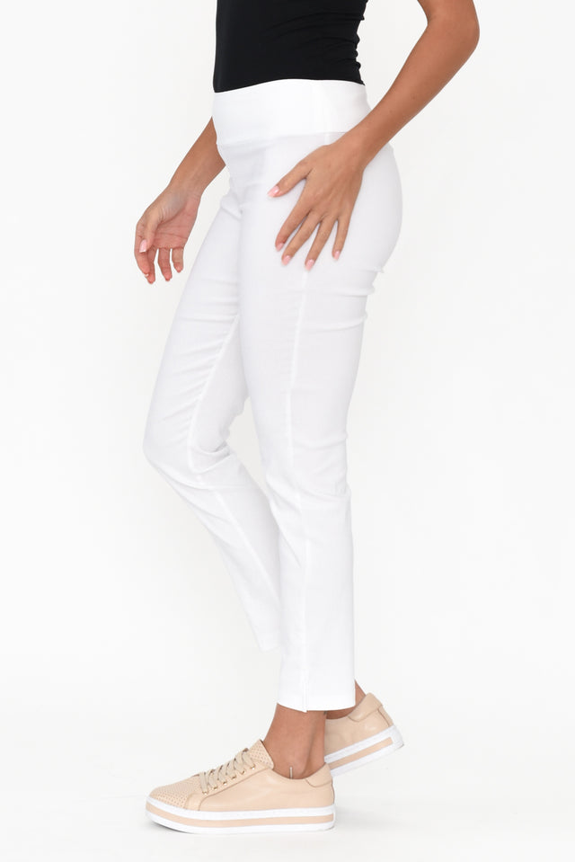 Marlin White Slim Leg Pants image 5
