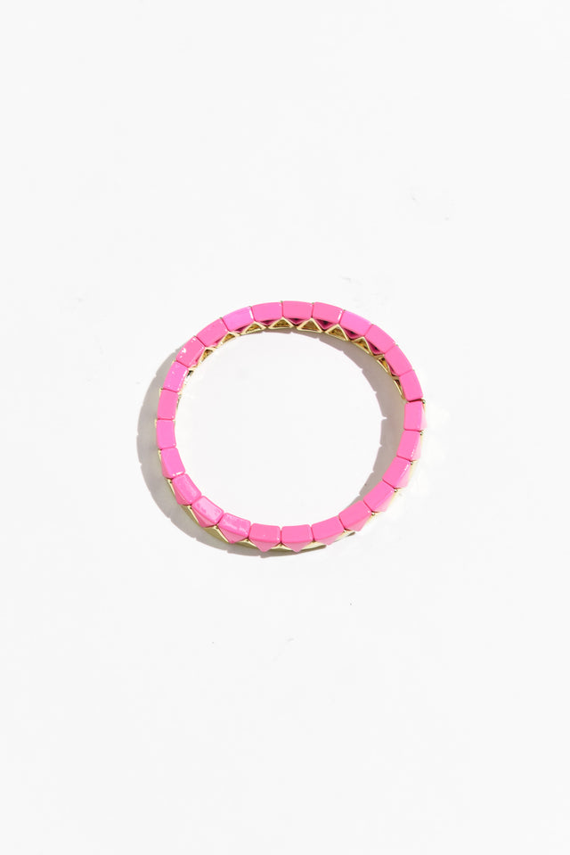 Martha Pink Beaded Bracelet