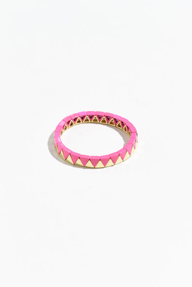 Martha Pink Beaded Bracelet