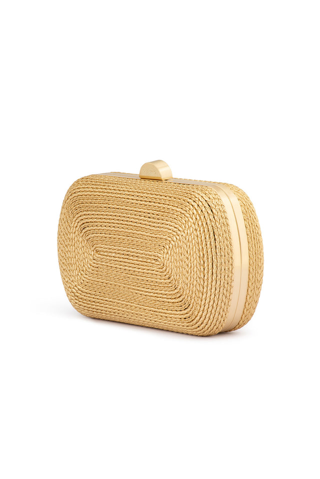 Martina Gold Rope Clutch