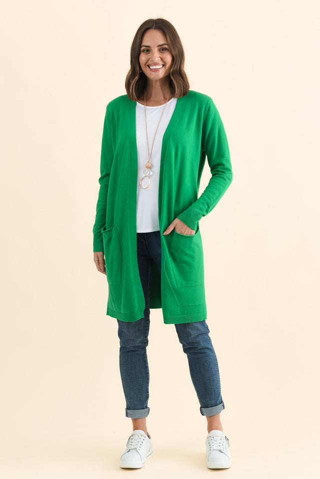 Mary Forest Green Pocket Cardigan banner image