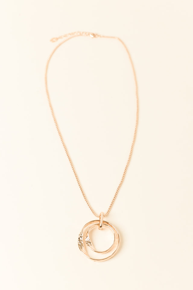 Max Gold Circle Pendant Necklace