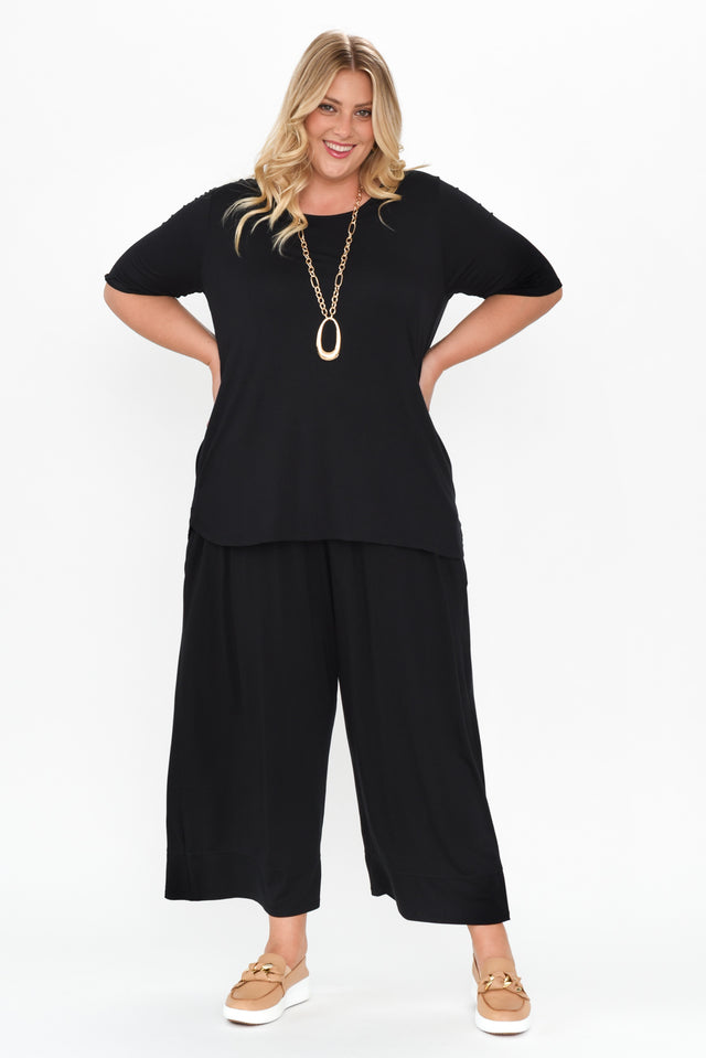 Bianca Black Relaxed Pants